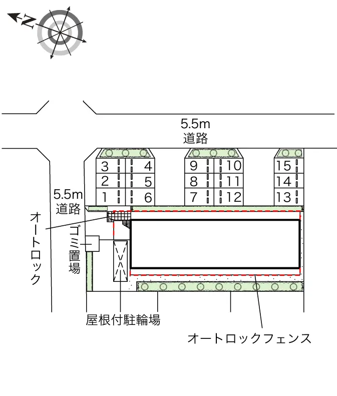 ★手数料０円★藤沢市石川４丁目　月極駐車場（LP）